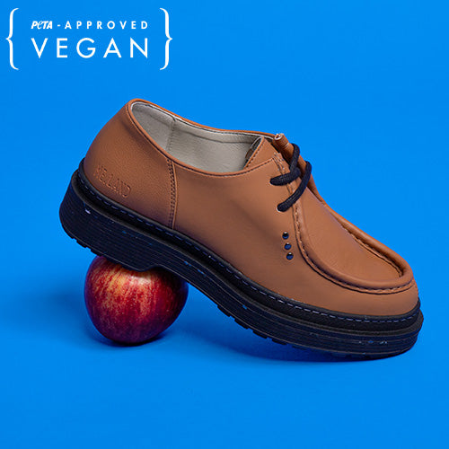 Cognac cuir de pomme RANDO derby