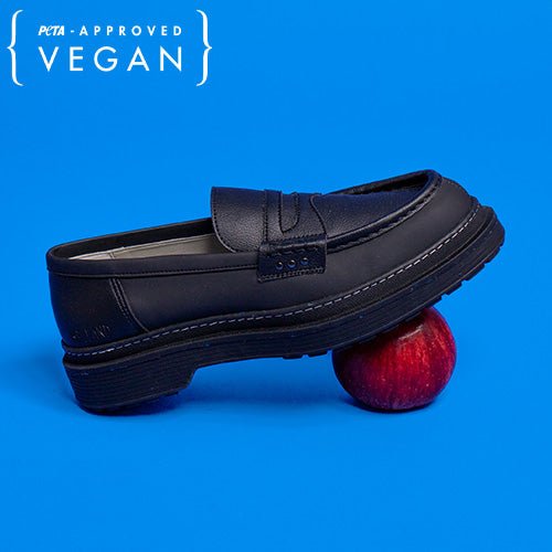 Black apple leather Loafer - ME.LAND