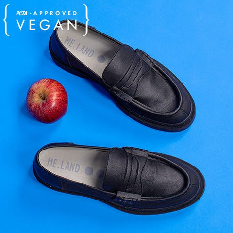 Black apple leather Loafer