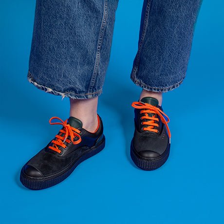Bright black MEAKER sneaker