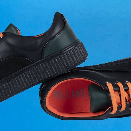 Bright black MEAKER sneaker