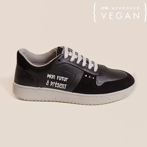 EVAN vegan and recycled black sneaker ME.LAND x Emma Daumas