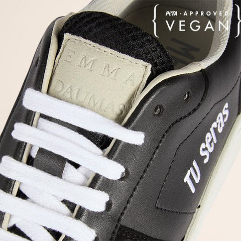 EVAN vegan and recycled black sneaker ME.LAND x Emma Daumas