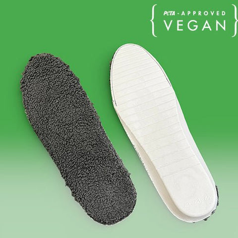 Faux fur memory foam insole