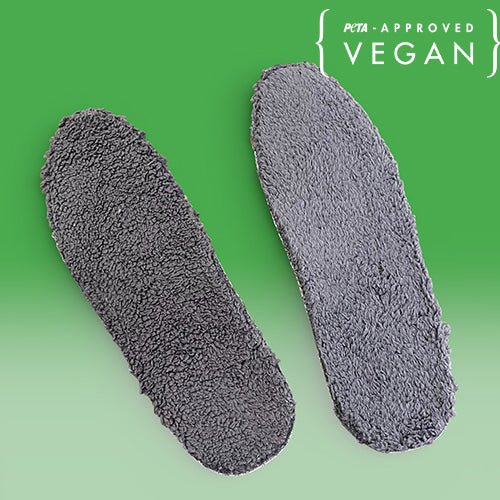 Faux fur memory foam insole