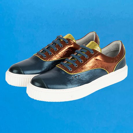 Metallic multi peacock MEAKER sneaker