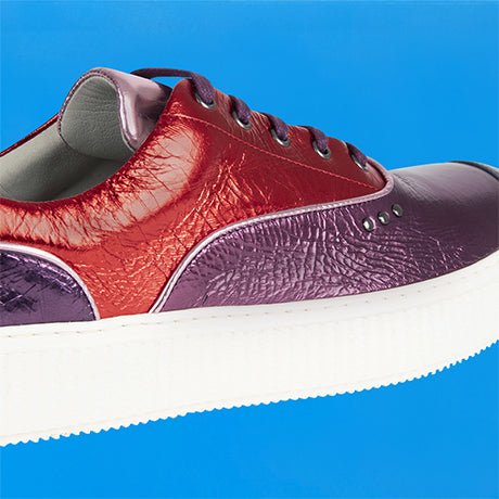 Baskets MEAKER rose métallisé multi