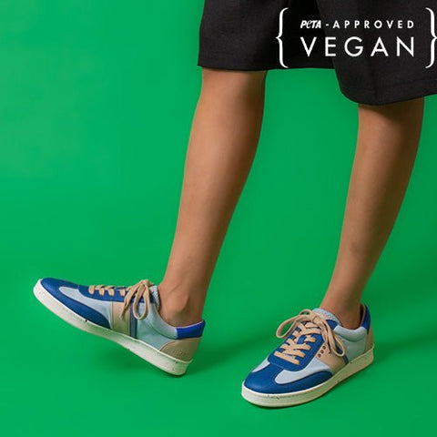 VIVACE Baskets vegan et recyclées ciel et bleu