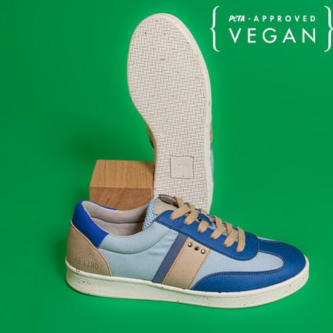 VIVACE Baskets vegan et recyclées ciel et bleu