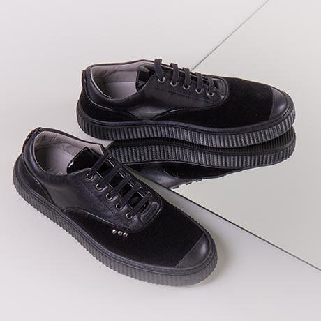 Baskets MEAKER en daim noir