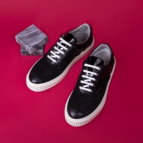 Black suede MEAKER sneaker