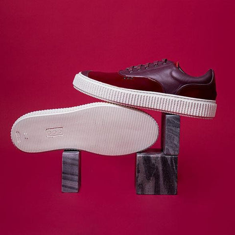 Bordeaux patent MEAKER sneaker