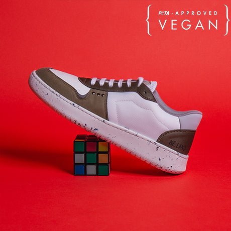 EVAN baskets vegan et recyclées en blanc et kaki