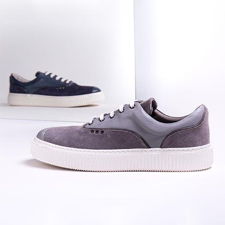 Baskets MEAKER en daim gris