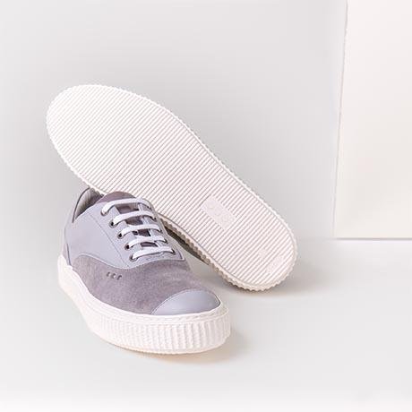 Baskets MEAKER en daim gris