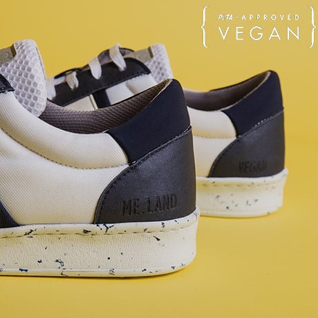 VIVACE vegan and recycled sneaker in white and navy