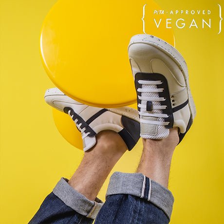 VIVACE baskets vegan et recyclées en blanc et marine
