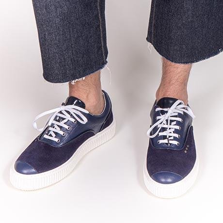 Navy suede MEAKER sneaker
