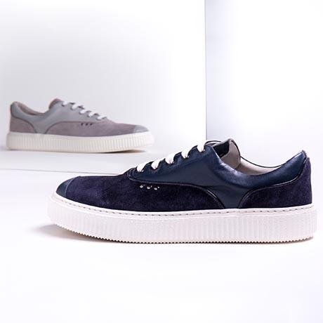 Navy suede MEAKER sneaker