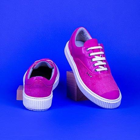 Pink suede MEAKER sneaker