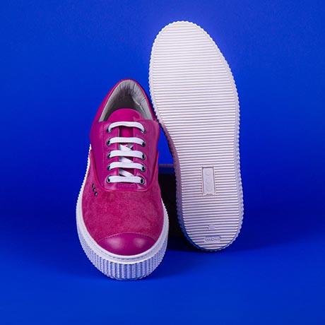 Pink suede MEAKER sneaker