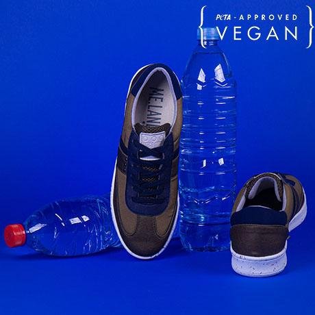 VIVACE baskets vegan et recyclées kaki et marine