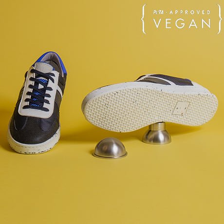 VIVACE vegan and recycled sneaker in navy, white and blue