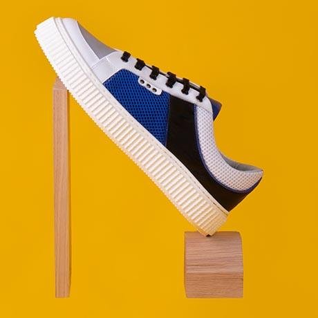 White, blue, black, grey DEAKER sneaker